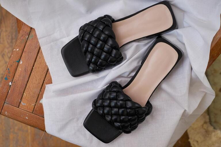 Fashion female black sandals shoes eco-leather spring-summer 2022 Fashion female black sandals shoes eco-leather spring-summer 2022