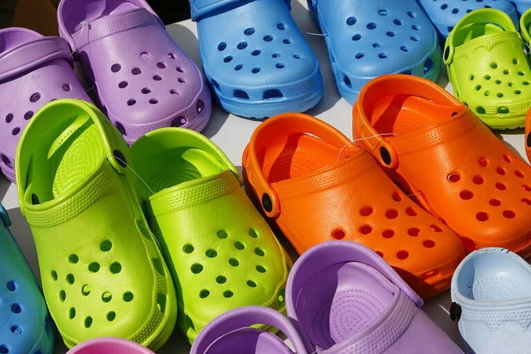 Summer clogs with plastic Summer clogs with plastic